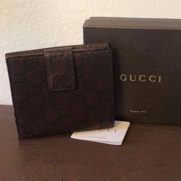 GUCCI Guccissima GG Wallet Leather Brown - Picture 2 of 14